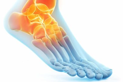 kantapaa-rontgen-kuva-oranssi-vari-kantapaan-kohdalla