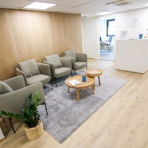 Coronaria Hammasklinikka Jyväskylän odotusaula.