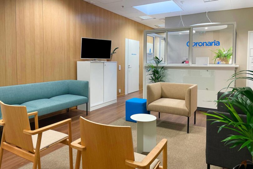 Coronaria Hammasklinikka Limingantulli odotusaula.