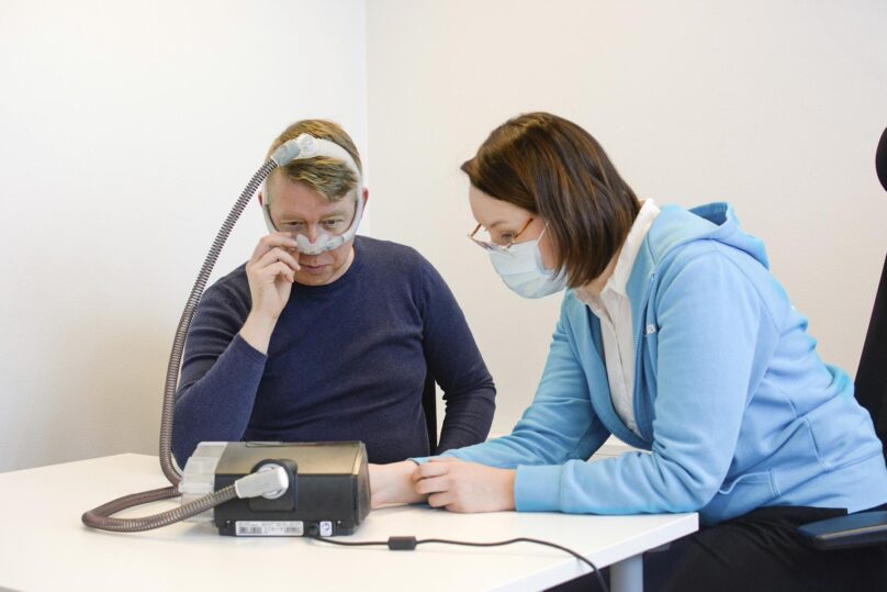 CPAP-hoidon aloitus Coronaria Uniklinikalla