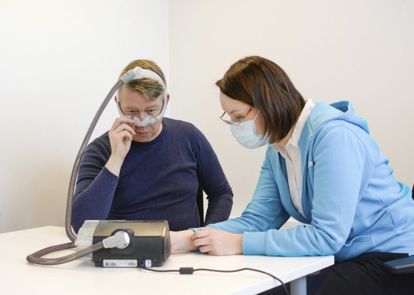 CPAP-hoidon aloitus Coronaria Uniklinikalla