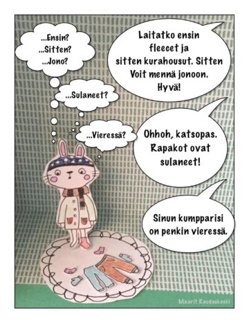 Pupu kummastelee kevääseen liittyviä sanoja