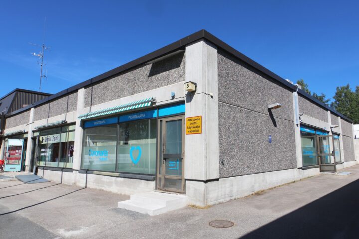 Coronaria kuntoutus- ja terapiapalveluiden Äänekosken toimipiste Torikadulla.