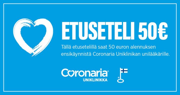 Coronaria Uniklinikka etuseteli 50€