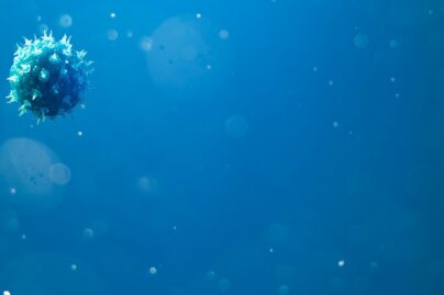 viruspalleroita leijailee ilmassa