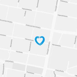 Coronaria kuntoutus- ja terapiapalvelut Lahden toimipaikan sijainnista Google maps -karttakuva.