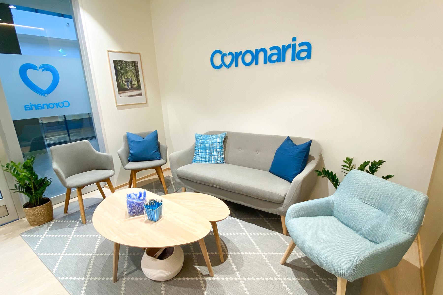 Coronaria Hammasklinikka Riihimäen odotusaula.