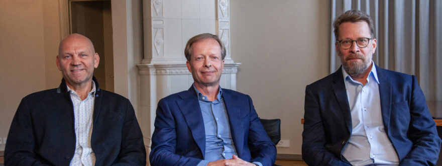 Puolikuvassa Ilari Kerola, Teppo Lindén ja Olli Karhi